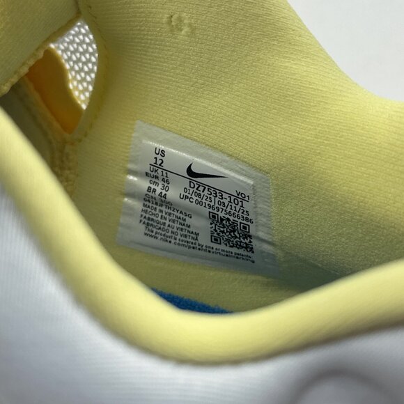 Nike Giannis Immortality 3 Mens White Blue Yellow Shoes Basketball DZ7533-101 - Picture 10 of 10